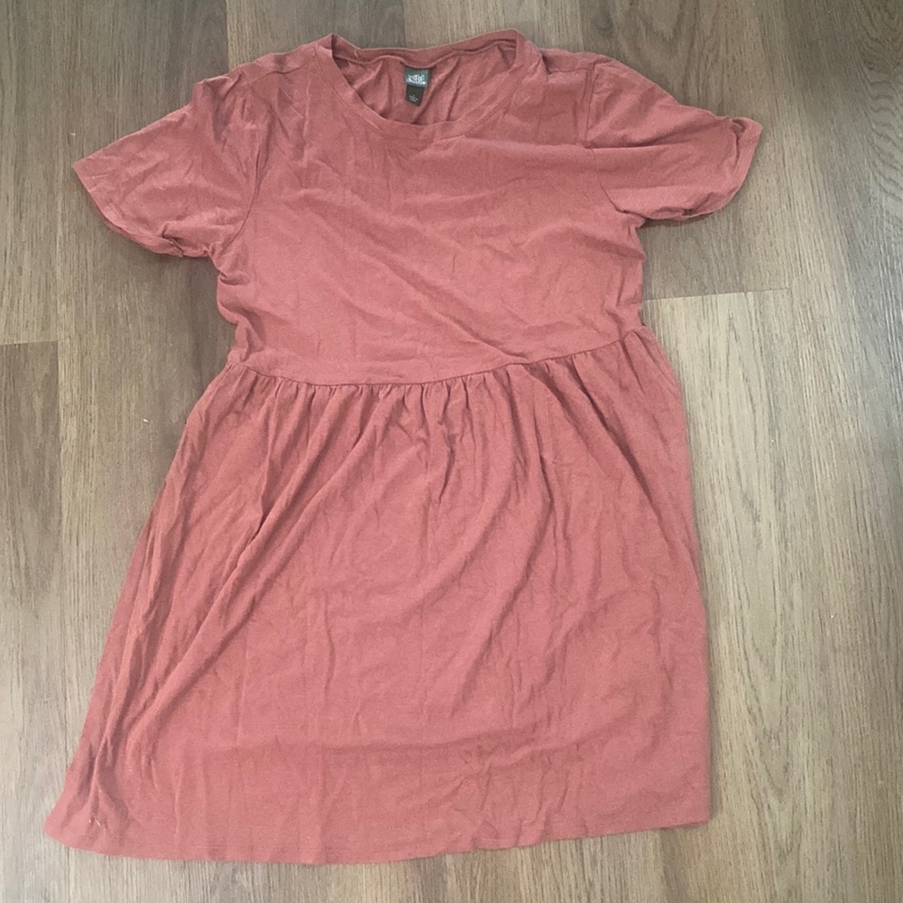 Pink flowy dress